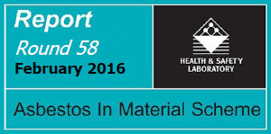 Gesundheitsschutzlaborbericht 58 – Asbest in Material Schema | © Health Safety Labaratory