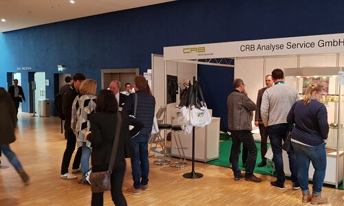 Messestand der CRB Analyse Service GmbH auf der DCONex 2019 | © CRB Analyse Service GmbH